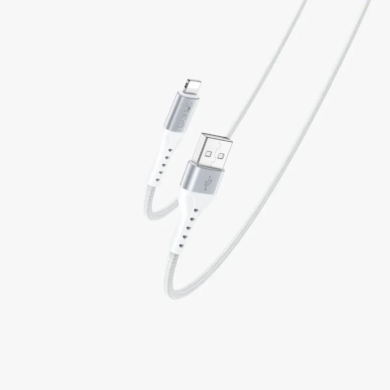 כבל טעינה אוניברסלי לבן- USB- IPHONE SANKYO