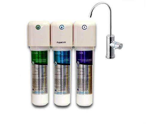 מערכת טיהור מים 3 שלבים בתוספת מגנזיום AQUALINK