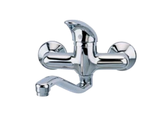 ברז מיקס יועמיקס מהקיר פיה קצרה כרום 5510 יועם