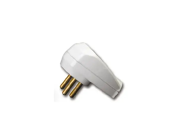 תקע חשמל זכר 16A לבן מודפס