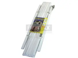 מחסום אקורדיון מעץ לבן  (נפתח 110-60 ס"מ)