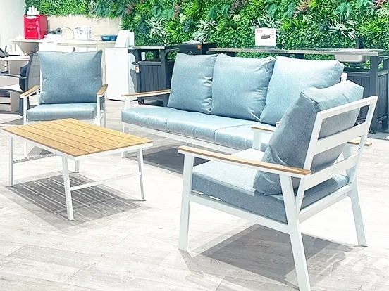 מנילה - מערכת ישיבה אוף ואיט תלת אלומיניום GARDA