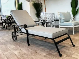 מינטון - מיטת שיזוף אפור אלומיניום GARDA