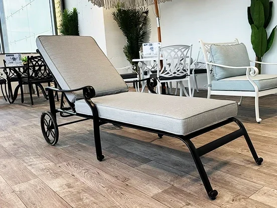 מינטון - מיטת שיזוף אפור אלומיניום GARDA