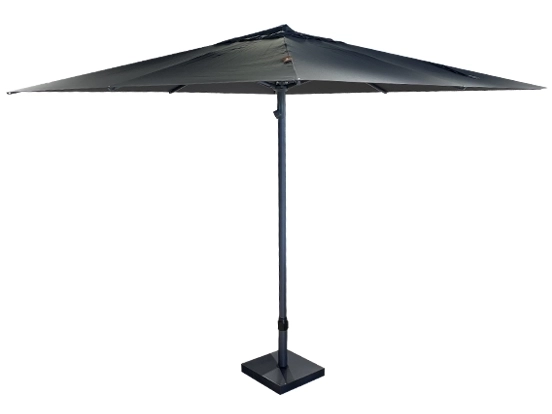 ונציה - שמשיית אמצע 3*3 אפור כולל בסיס אלומיניום GARDA (אין אחריות על שמשיות)