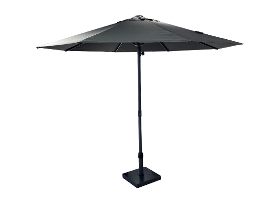 ניס - שמשיית אמצע 3 מטר אפור כולל בסיס אלומיניום GARDA (אין אחריות על שמשיות)