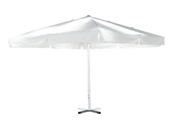 סאן - שמשיית אמצע 3.5*3.5 לבן אלומיניום ללא בסיס GARDA (אין אחריות על שמשיות)