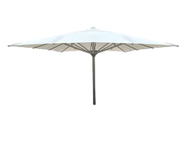 טראס - שמשיית אמצע 5*5 לבן אלומיניום ללא בסיס GARDA (אין אחריות על שמשיות)