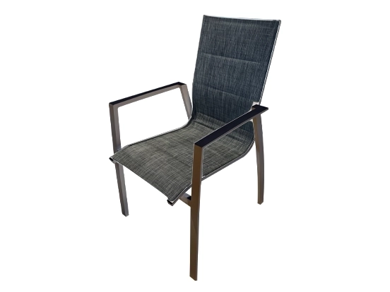 דובאי - כסא אלומיניום אפור GARDA