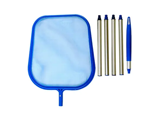 רשת עלים שטוחה+ מוט מתקפל 5 חלקים 1.2 מטר