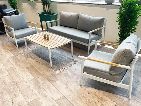 טים - מערכת ישיבה אוף ואיט תלת אלומיניום/טיק GARDA