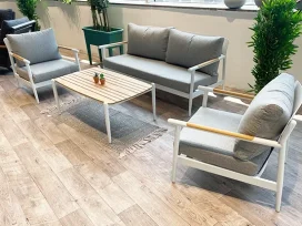 טים - מערכת ישיבה אוף ואיט תלת אלומיניום/טיק GARDA