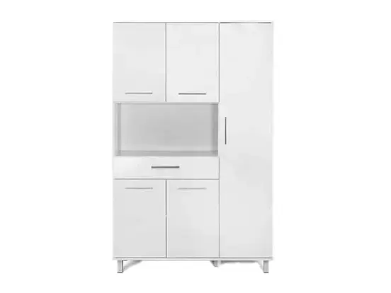 שידת ארון למיקרוגל 5 דלתות לבן דגם יראון 408