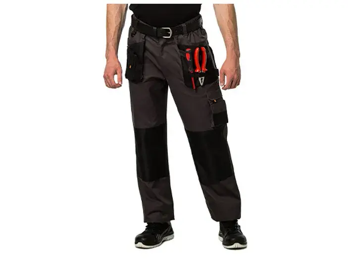 מכנסי בנאים צבע אפור עכבר מידה L