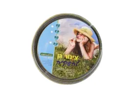 צינור גן 1-2" שחור פס צהוב 25 מטר רשפים ירדן