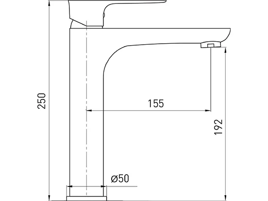 ברז פרח ROBIN כרום ניקל בינוני AQUILA PREMIUM
