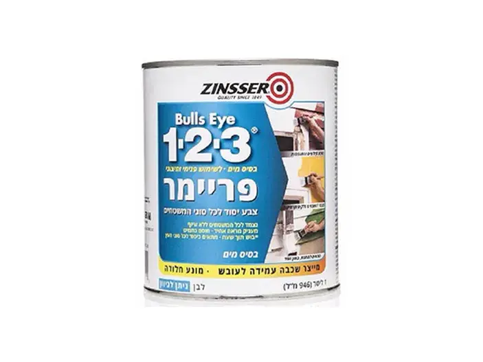פריימר מבוסס מים 1-2-3 1 ליטר - עברית