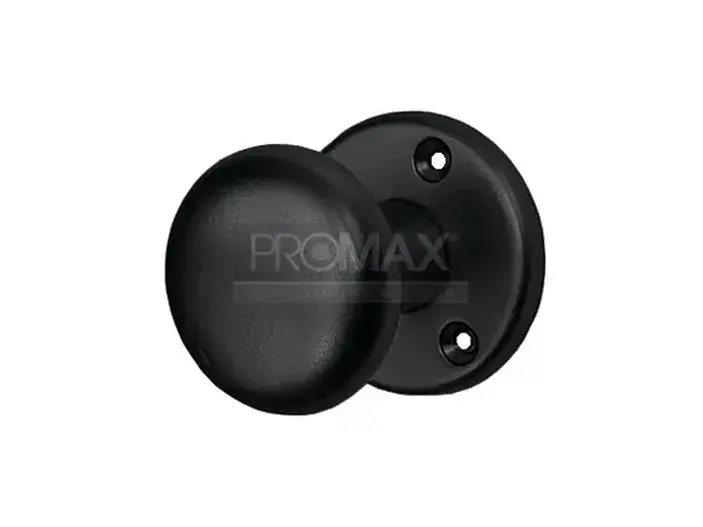 ידית כפתור אלום קבוע שחור בבליסטר PROMAX