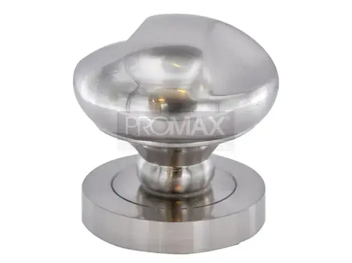 ידית כפתור קבוע טורינו ניקל מט זוג בבליסטר PROMAX