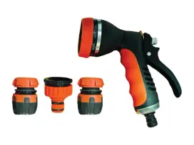 אקדח מים 8 מצבים + חיבורים RANA56