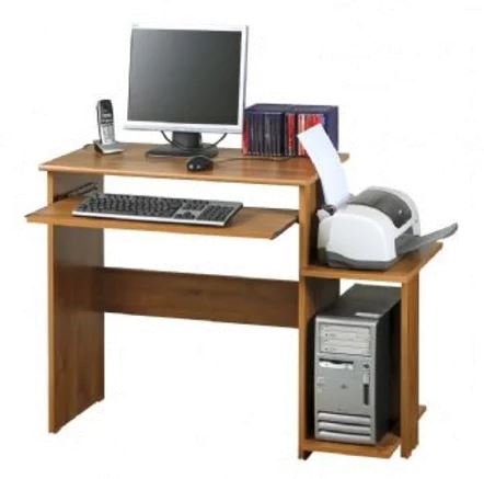 שולחן דגם 204 מחשב עם מדף נשלף למקלדת ומדף למדפסת שיטה יראון YIRON