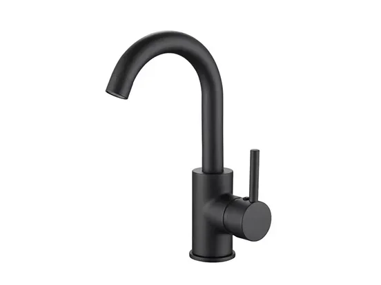 ברז פרח DONALD שחור קצר AQUILA PREMIUM