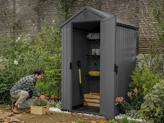 מחסן גינה דארווין 4x4 אפור - כתר KETER