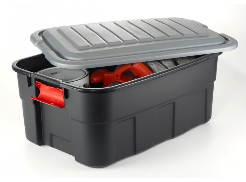 ארגז 65 קשיח שחור/אדום 907 כתר KETER