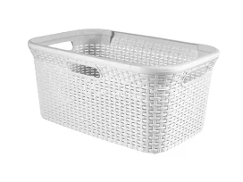 סל כביסה 45 סטייל לבן - כתר KETER