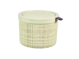 סלסלה יוטה 1903 עגולה - קרם 2 ליטר כתר KETER