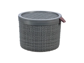 סלסלה יוטה 1903 עגולה - אפור 2 ליטר כתר KETER