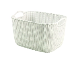 סלסלה 3670 סרוג - לבן 19 ליטר כתר KETER