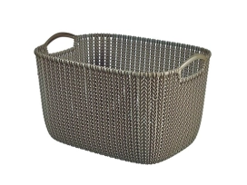 סלסלה 3670 סרוג - חום 19 ליטר כתר KETER