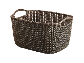 סלסלה 3674 סרוגה - חום 8 ליטר כתר KETER