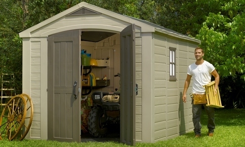 מחסן גינה 11*8 פקטור - חום כתר KETER