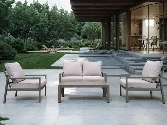 אלין - מערכת ישיבה שמפניה דו אלומיניום GARDA