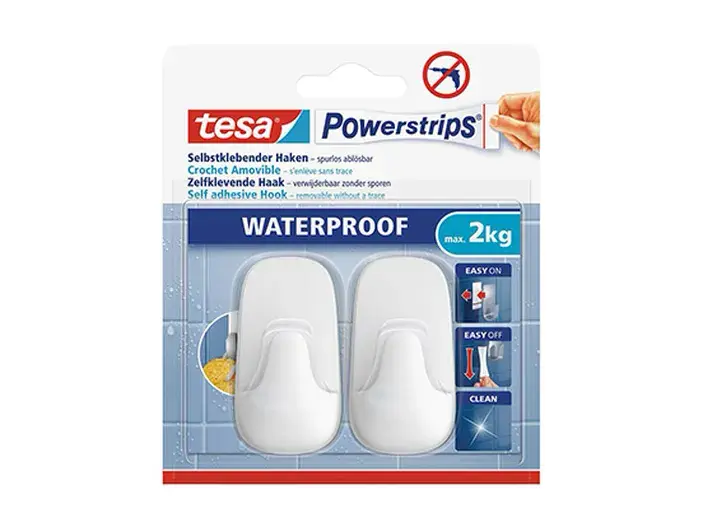 זוג ווים לבנים עמידים למים 59781