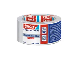 טסה סרט דביק 25m x 50mm אלומינים לתעלות מיזוג אוויר TESA