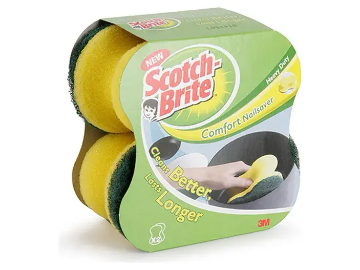 זוג ספוגי קרצוף ללכלוך קשה