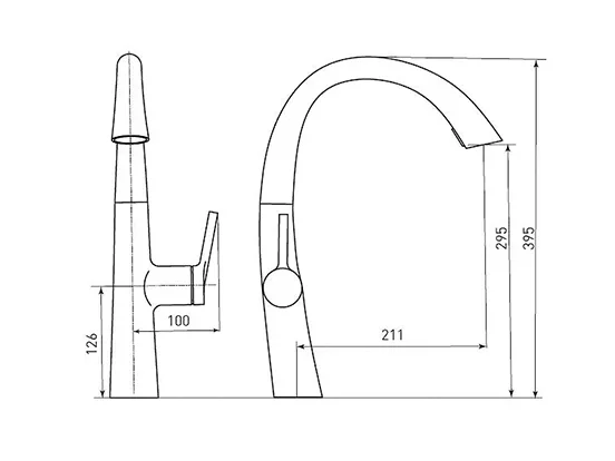 ברז נשלף WAVE כרום AQUILA PREMIUM