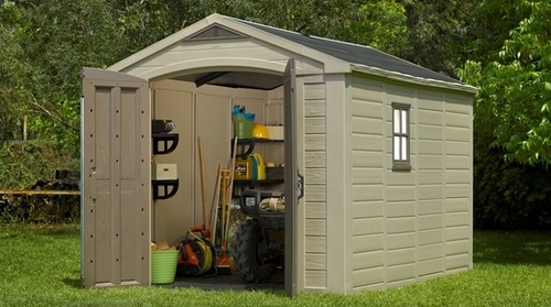 מחסן גינה 11*8 פקטור - חום כתר KETER