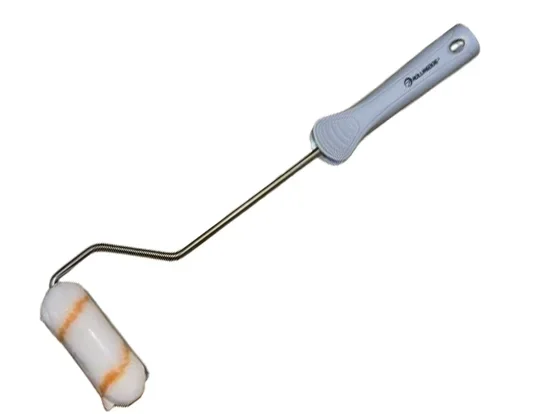 רולר מיני 10 ס"מ פס צהוב + ידית ROLLINGDOG