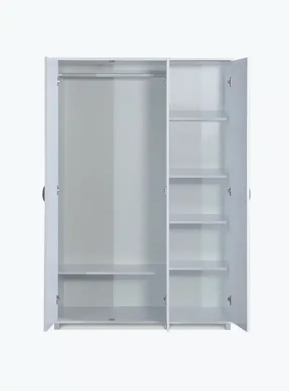 ארון בגדים 3 דלתות דגם 608 צבע לבן יראון YIRON