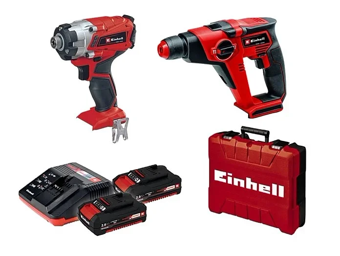 סט כלים גוף אימפקט+ פטישון במזוודה מפוארת 18V איינהל Einhell