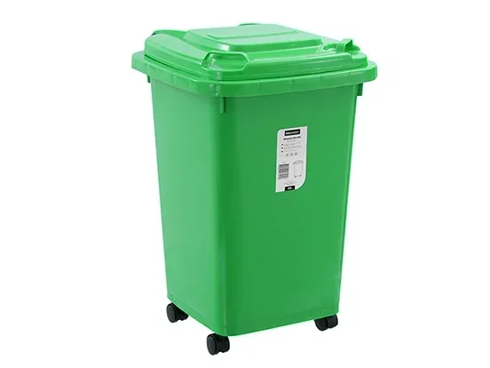 עגלת אשפה 50 ליטר ירוק ALI SLAMY