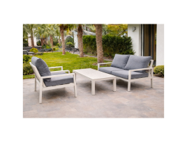 אלין - מערכת ישיבה אוף ואיט דו אלומיניום GARDA