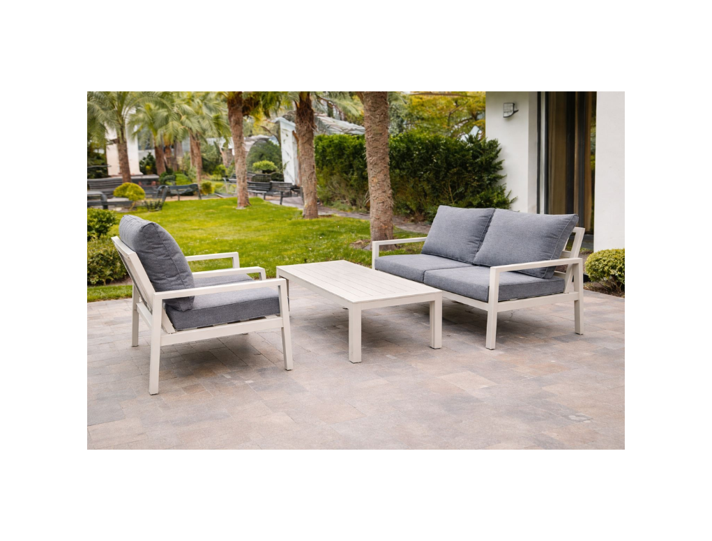 אלין - מערכת ישיבה אוף ואיט דו אלומיניום GARDA