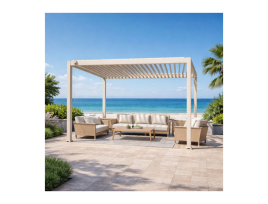 נאקוס - פרגולה 4*3 שמפניה אלומיניום GARDA