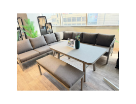 טינה - פינת ישיבה פינתית שמפניה אלומיניום GARDA