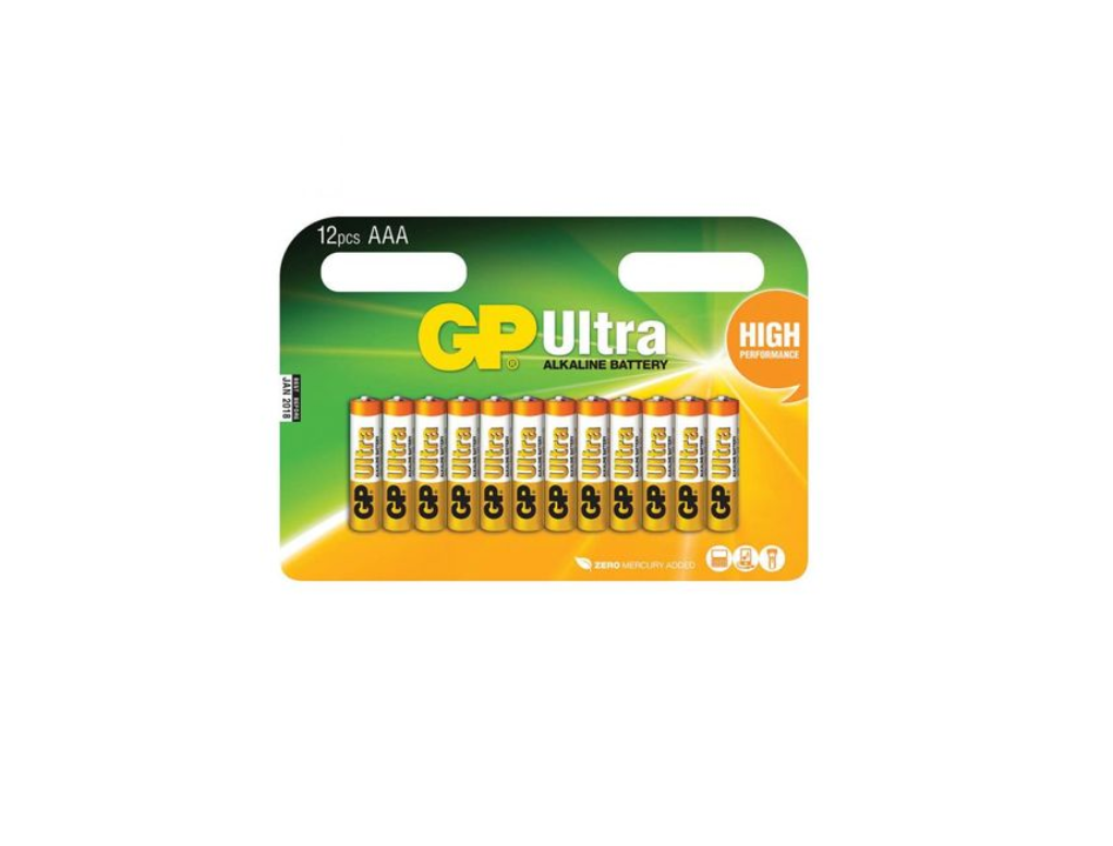 סוללה אולטרה אלקליין 12+ GP 1.5V AAA